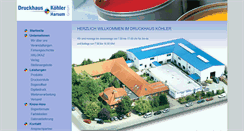 Desktop Screenshot of druckhaus-koehler.de